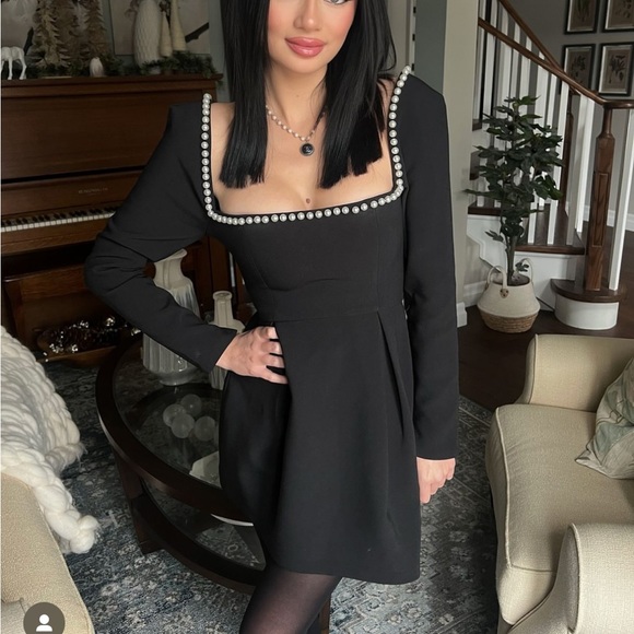 Odd muse London black mini pearl dress - Picture 9 of 17